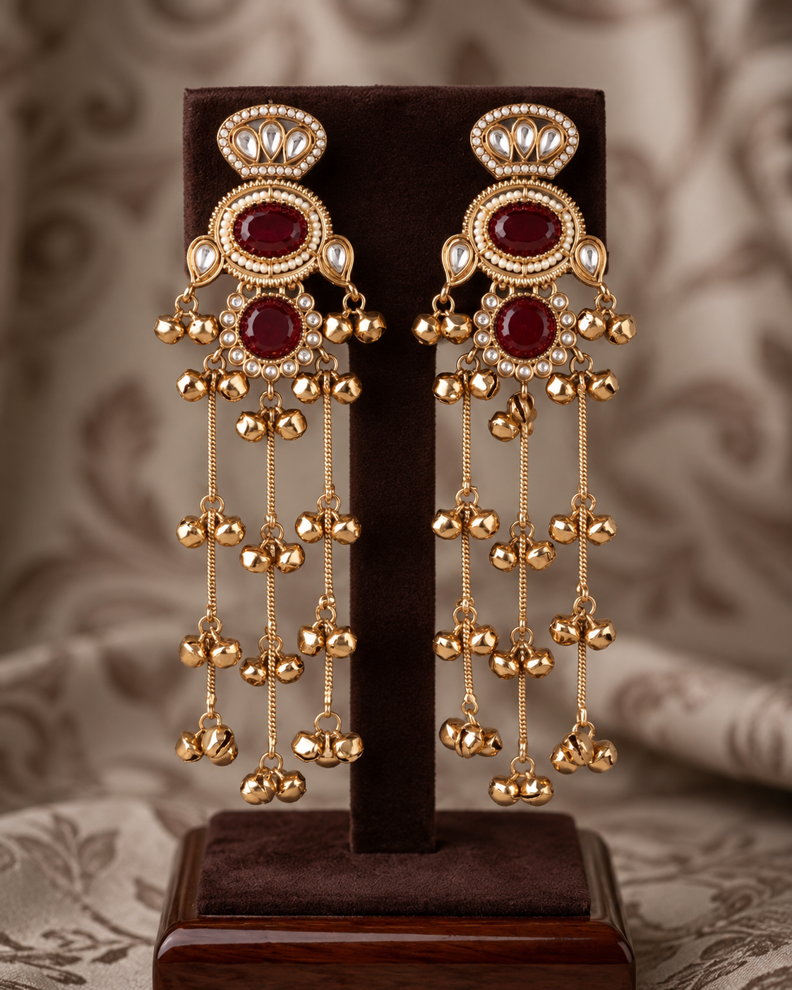 Ruby Goura Premium Kashmiri Look Earring