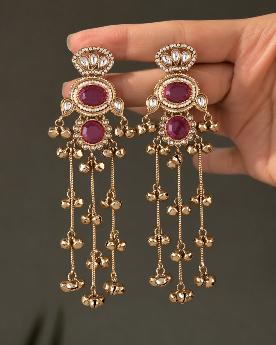 Onion Goura Premium Kashmiri Look Earring