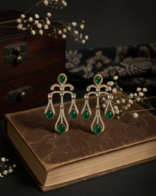 Green Eshlyn Earring - Zircone