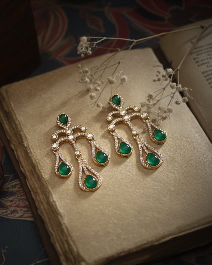 Green Eshlyn Earring - Zircone