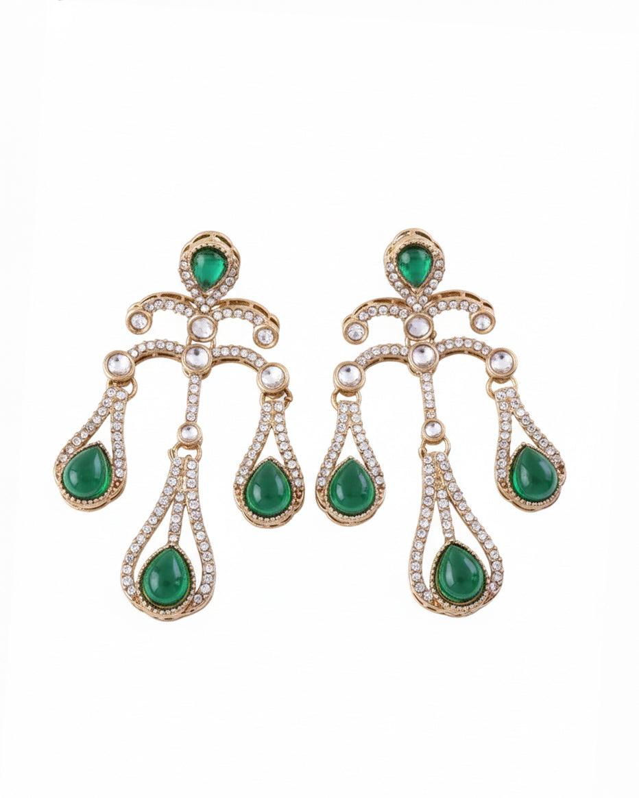 Green Eshlyn Earring - Zircone