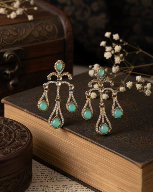 Mint Green Eshlyn Earring - Zircone