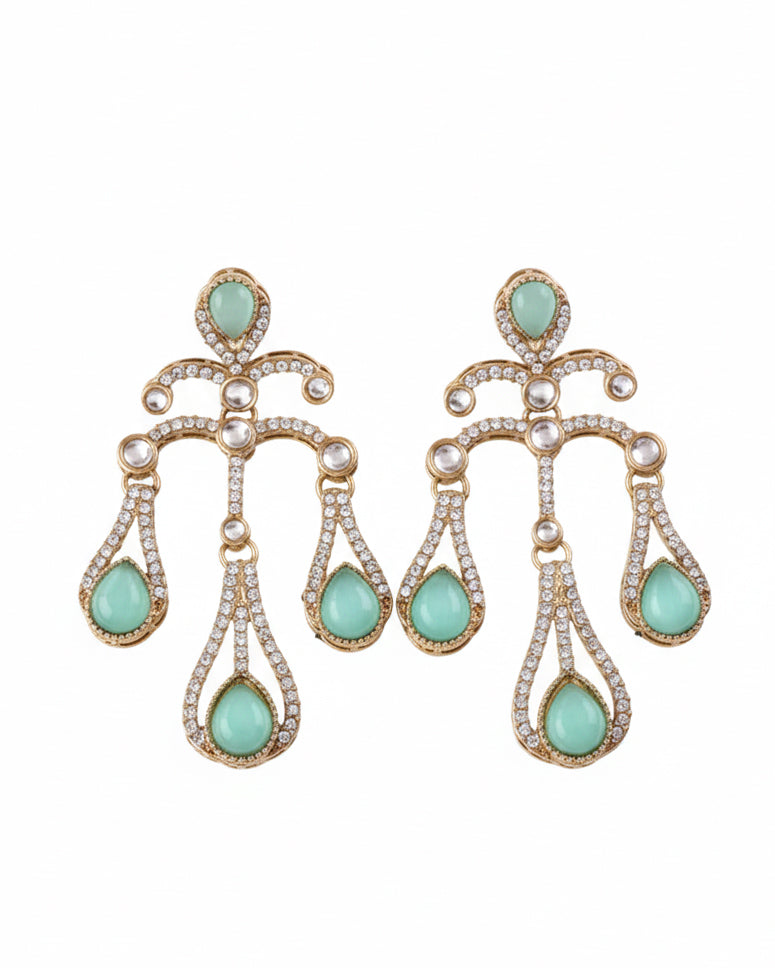Mint Green Eshlyn Earring - Zircone