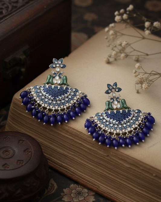 Blue Sovya Chandbali