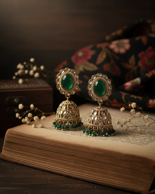 Green Avsha Jhumki
