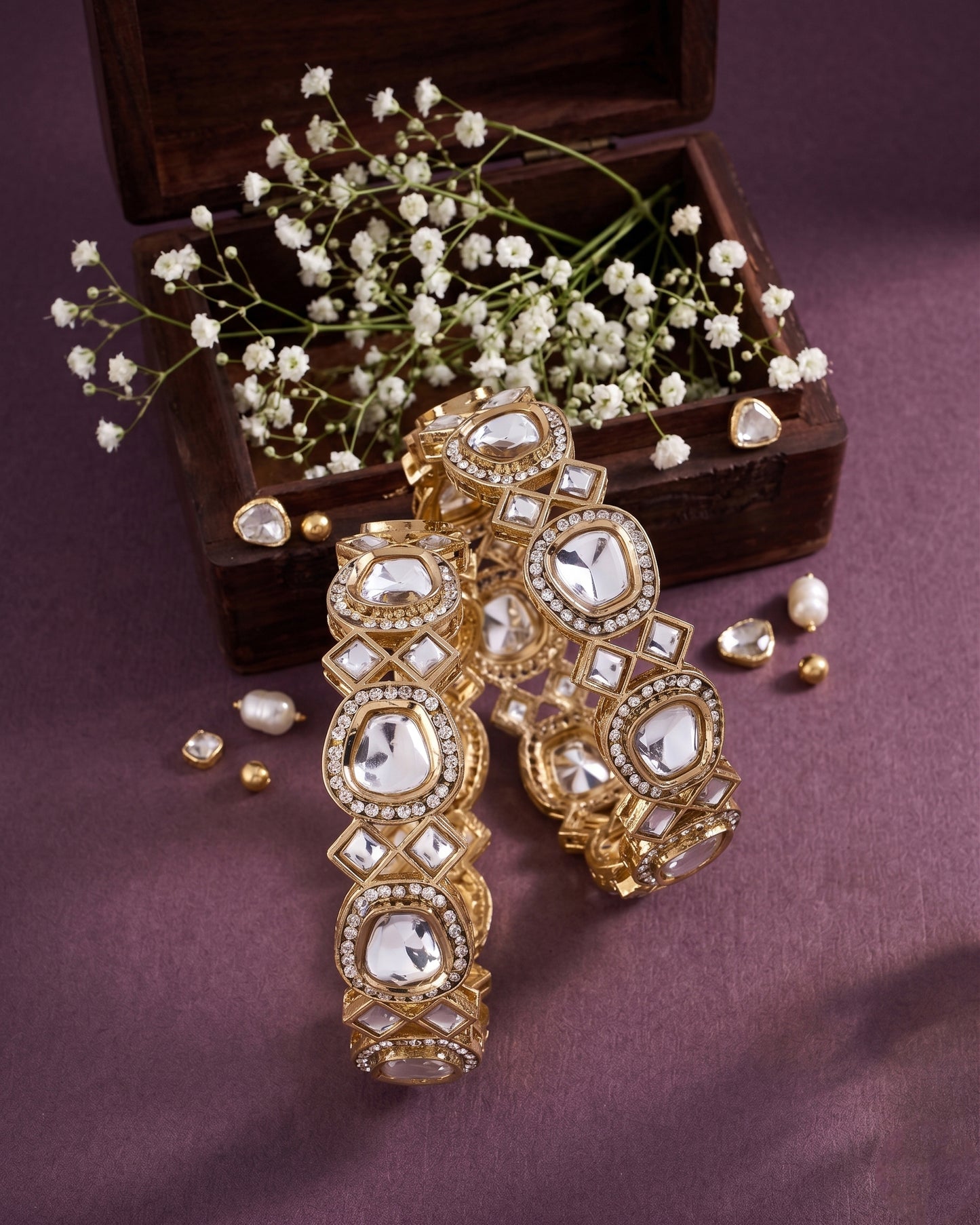 Navrisha Bangle - Polki Dupe