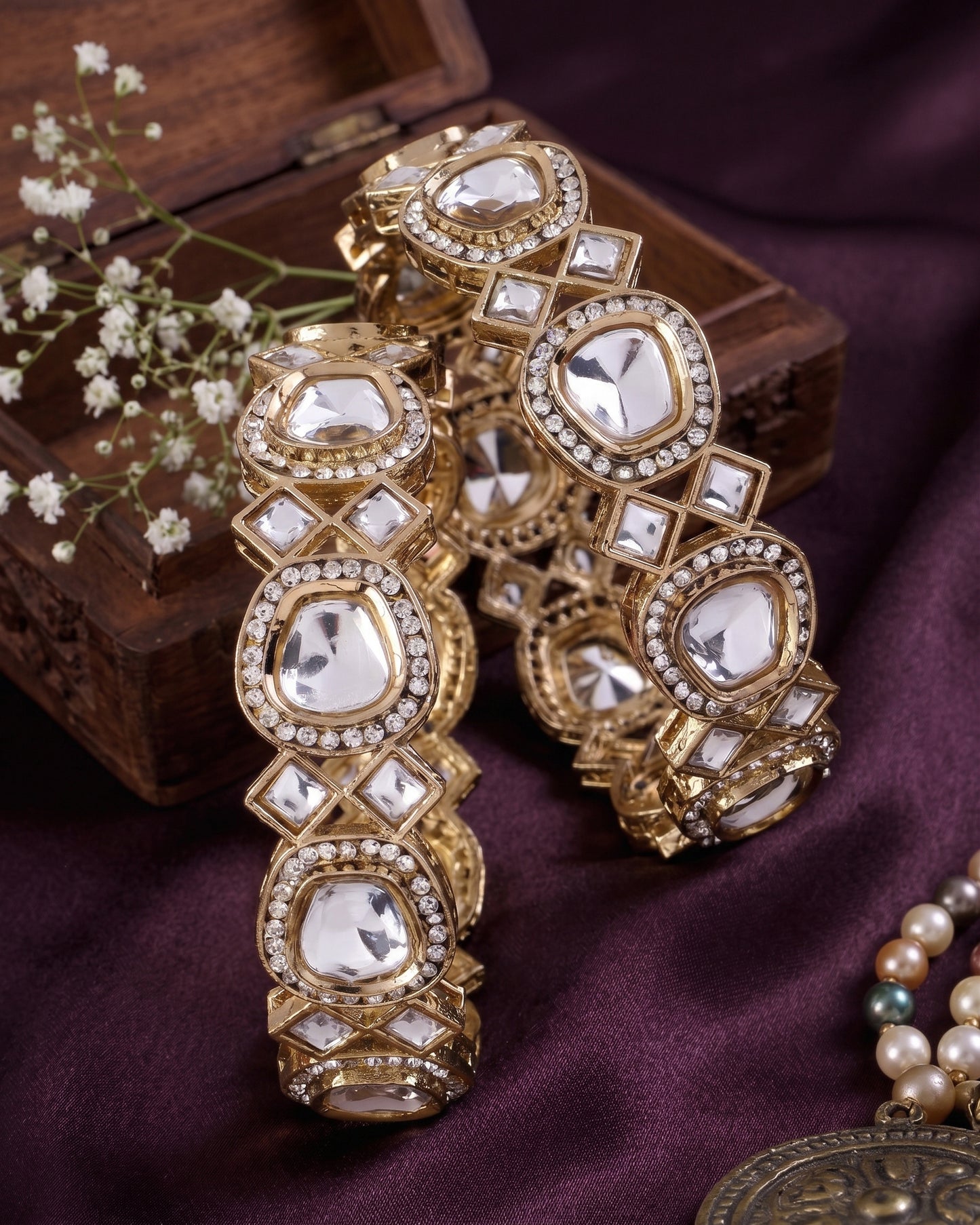Navrisha Bangle - Polki Dupe