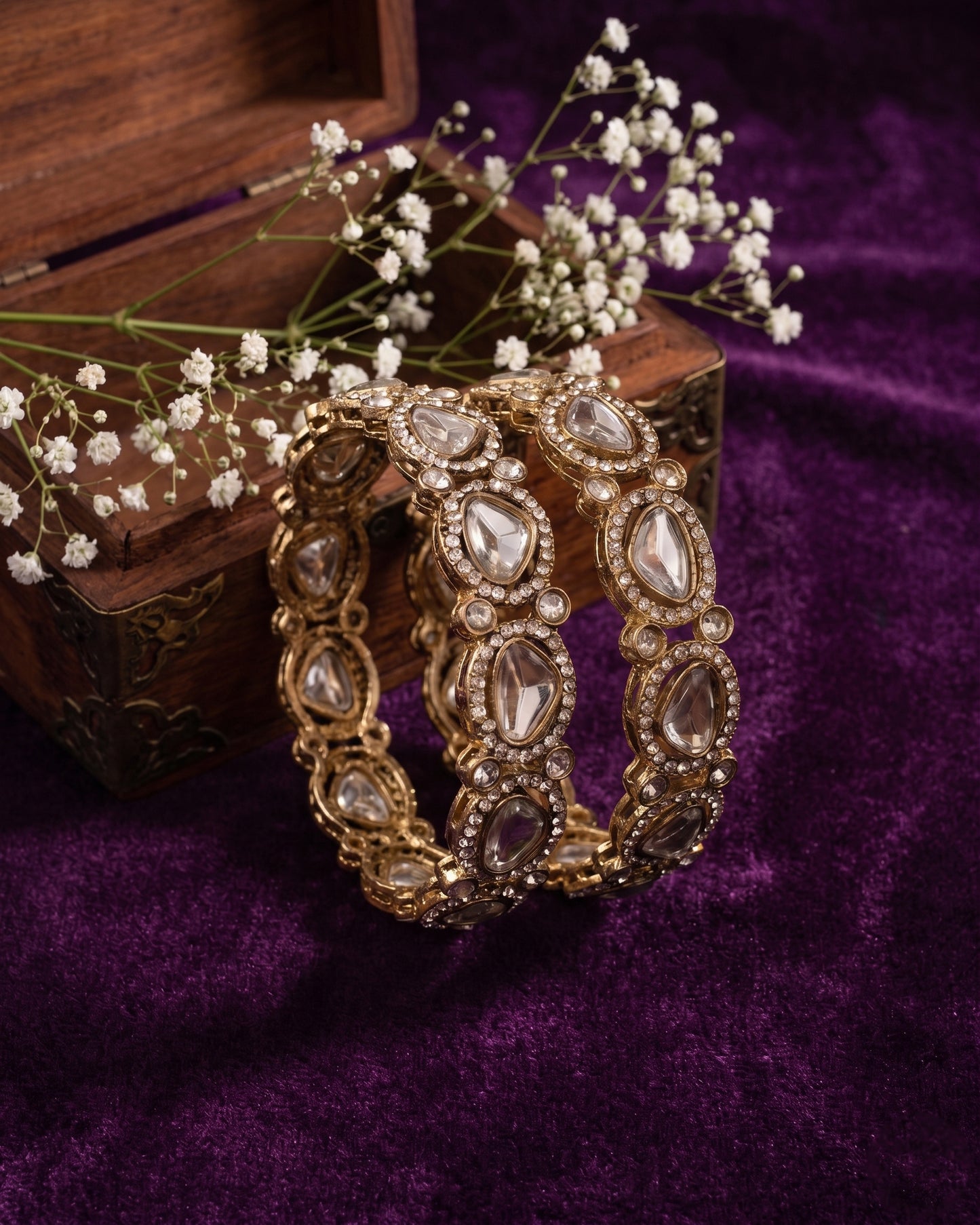 Tivraa Bangle - Polki Dupe
