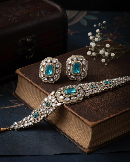 Turquoise Yunita Choker Jewellery Set