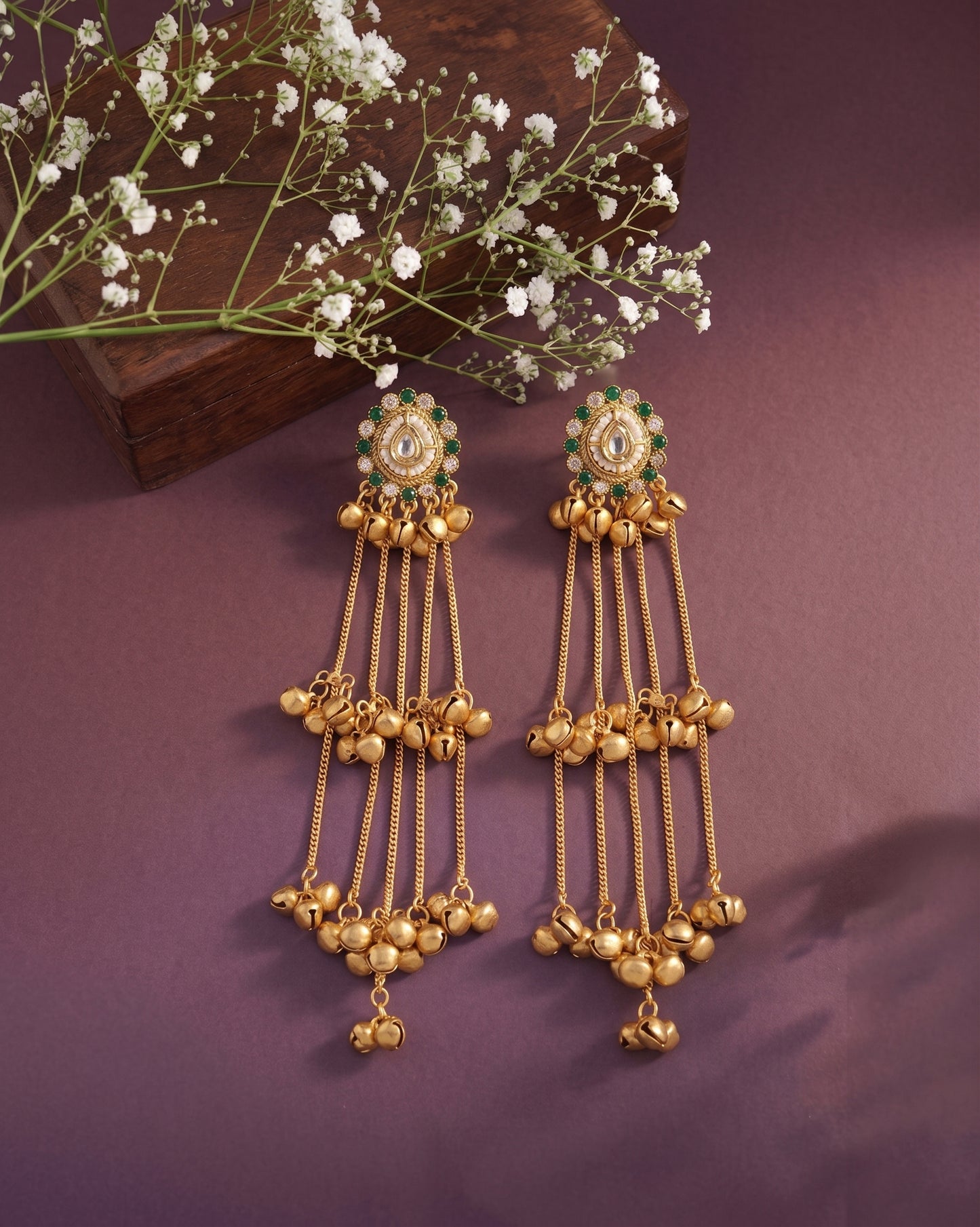 Saumira Premium Kashmiri Look Ghungroo Earring