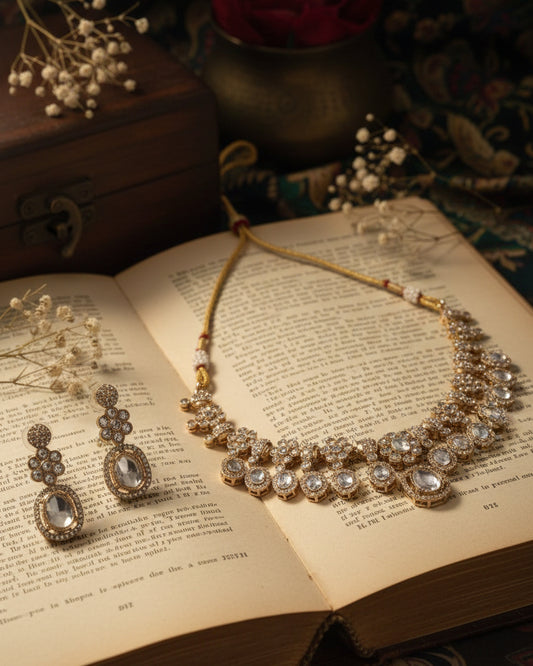 Silver Nozara Indi Jewellery Set