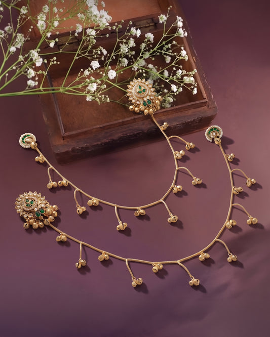 Tanirika Premium Kashmiri Look Kaan Chain Earring