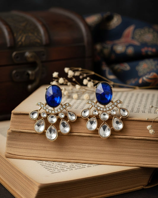 Blue Amevya Designer Stud
