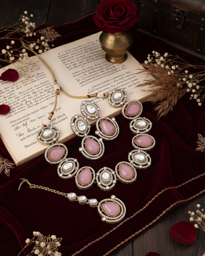 Blush Nirav Polki Dupe Jewellery Set