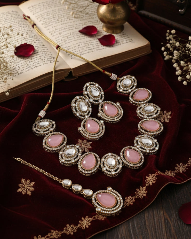 Blush Nirav Polki Dupe Jewellery Set