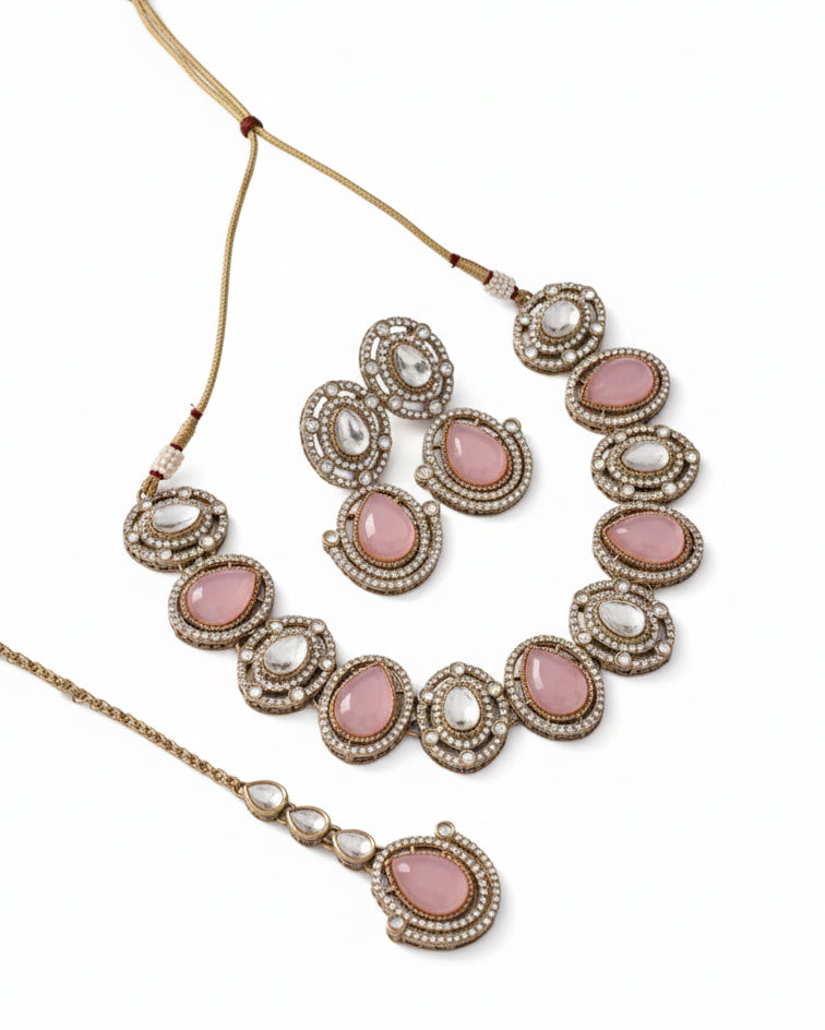 Blush Nirav Polki Dupe Jewellery Set