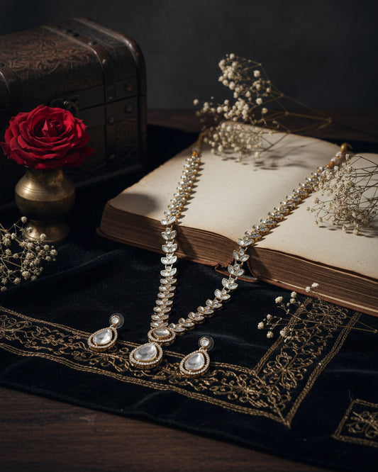 Pearl Utkarsh Kundan Long Jewellery Set