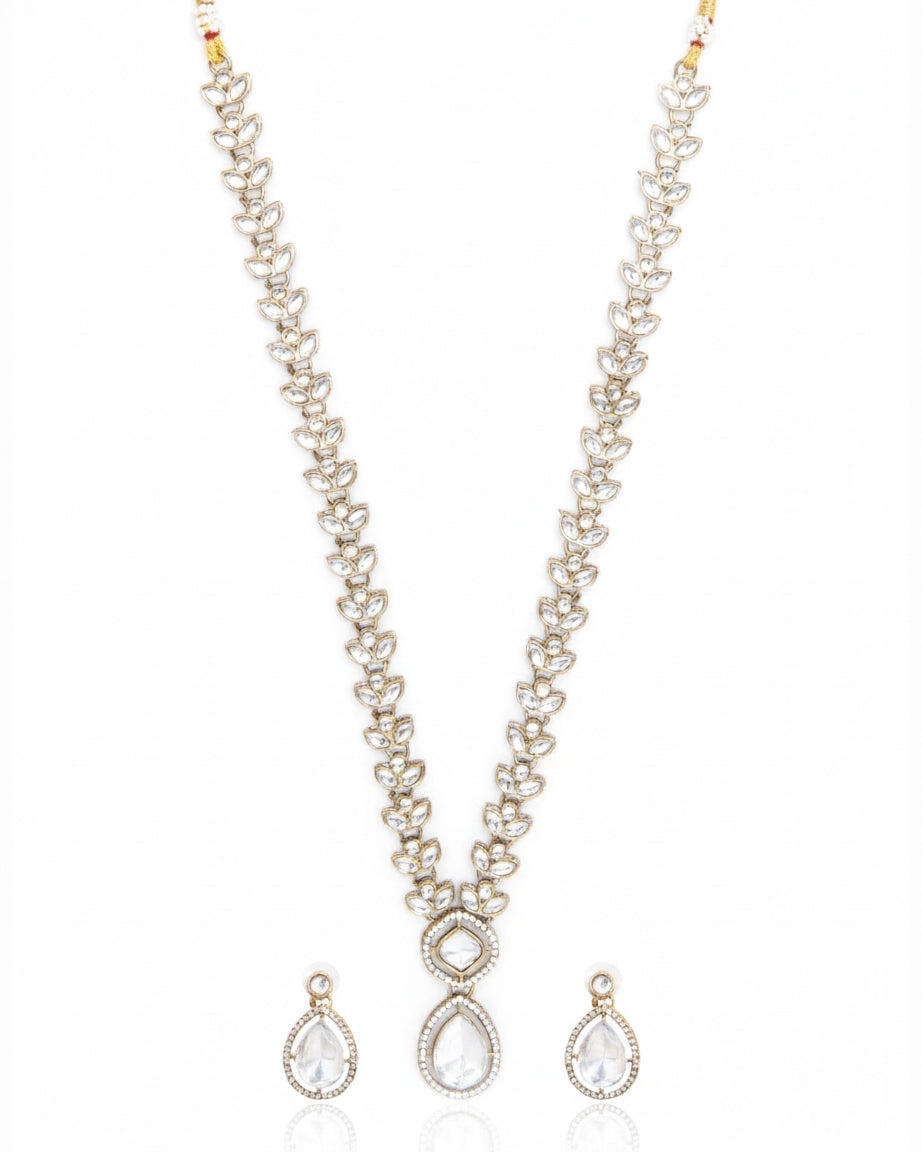 Pearl Utkarsh Kundan Long Jewellery Set