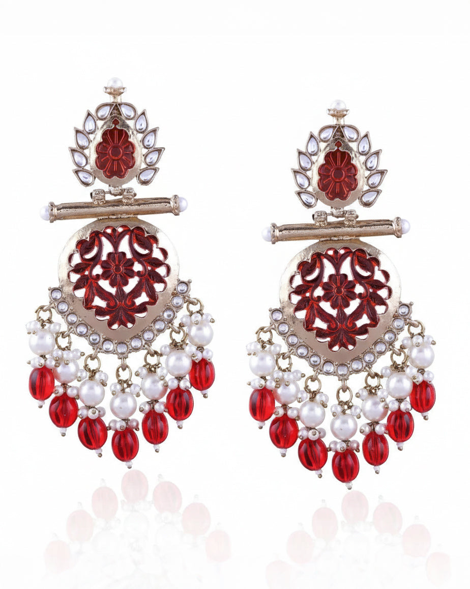 Red Anvay Chandbali