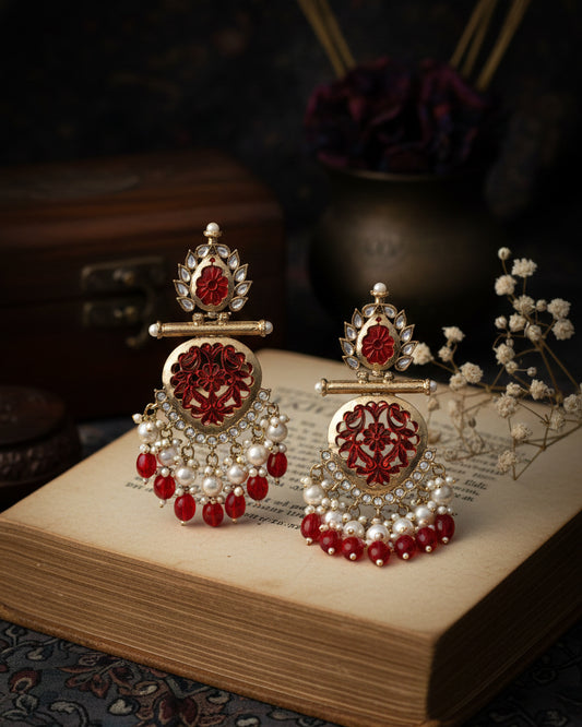 Red Anvay Chandbali