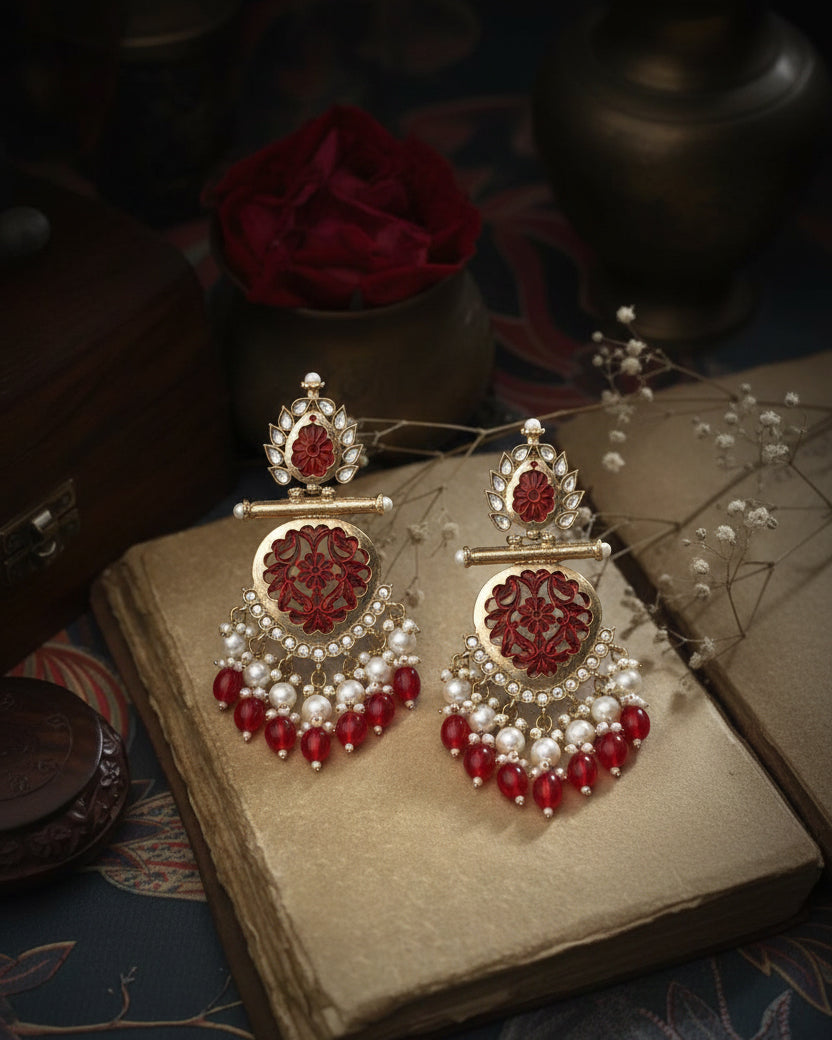 Red Anvay Chandbali