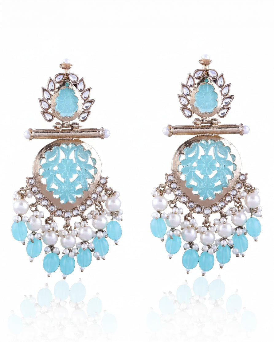 Turquoise Anvay Chandbali