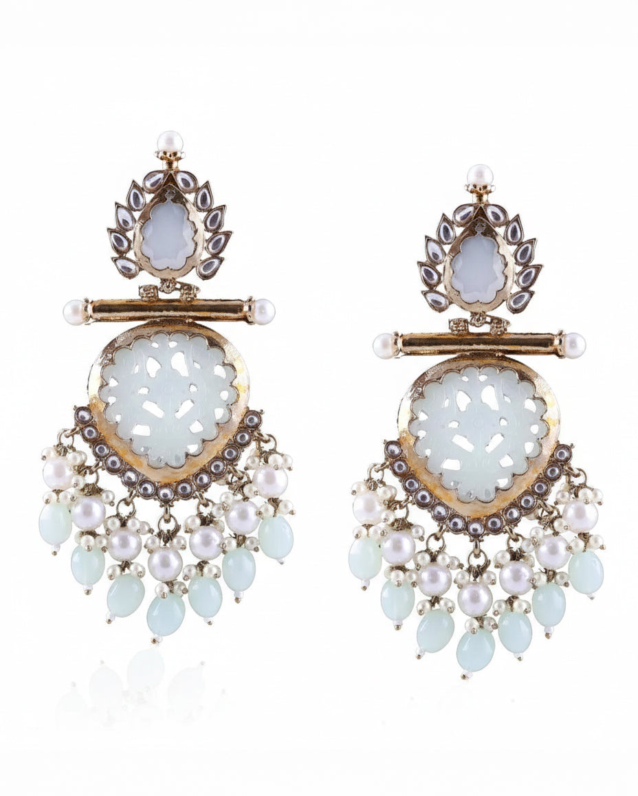 Mint Green Anvay Chandbali