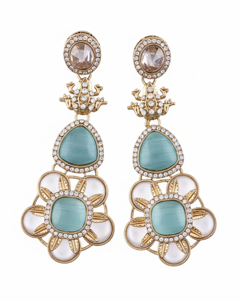 Turquoise Ujjwal Monalisa Earring