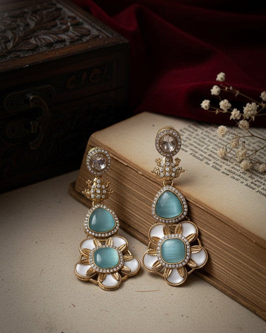 Turquoise Ujjwal Monalisa Earring