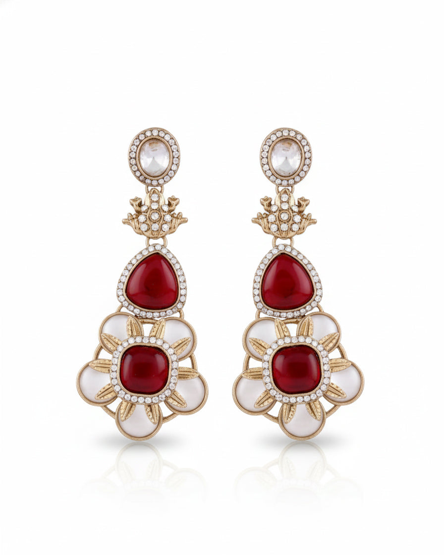 Ruby Ujjwal Monalisa Earring