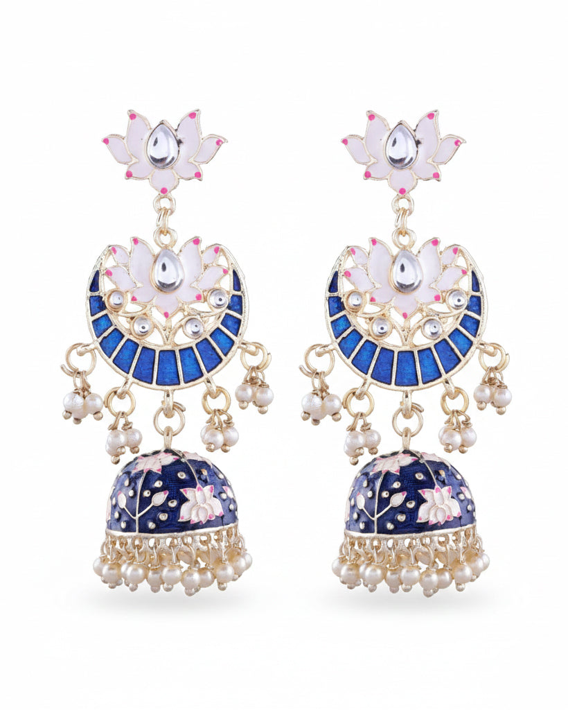 Dark Blue Vatsal Jhumka