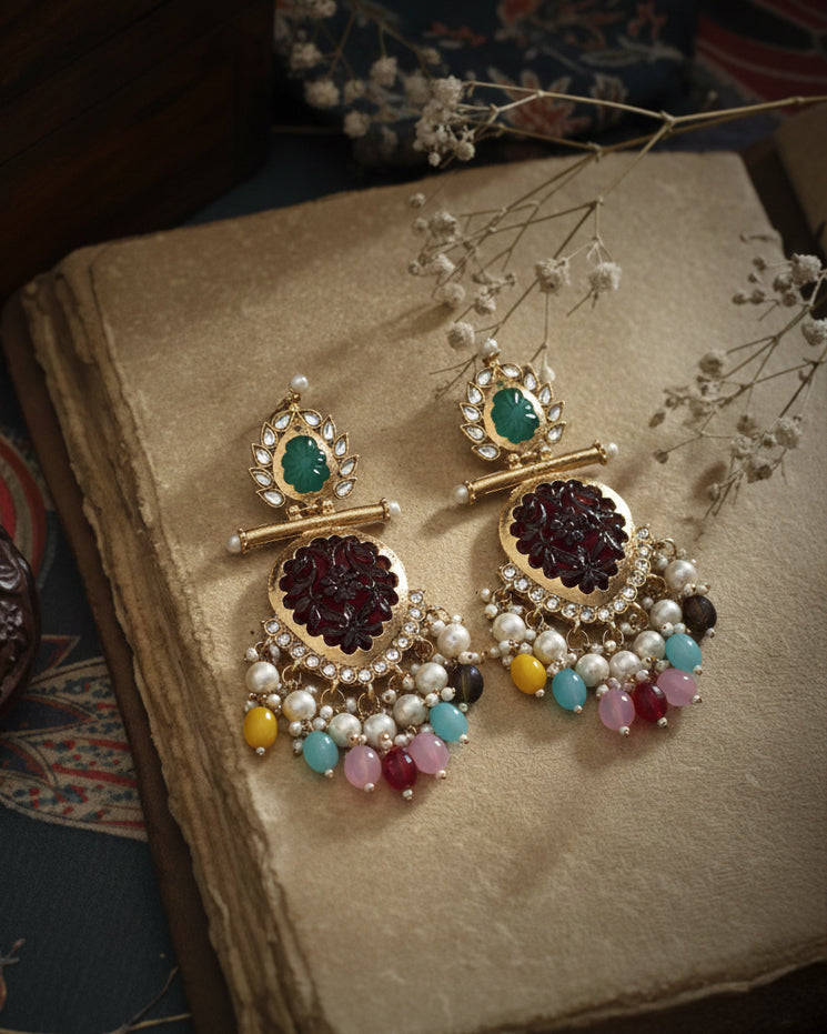 Ruby Multi Anvay Chandbali