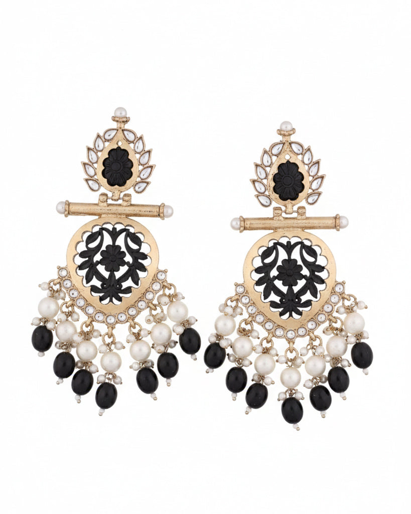 Black Anvay Chandbali