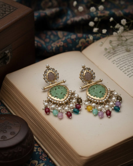 Mint Multi Anvay Chandbali