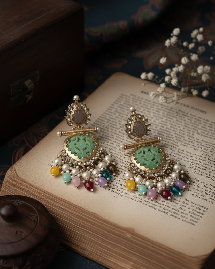 Mint Multi Anvay Chandbali