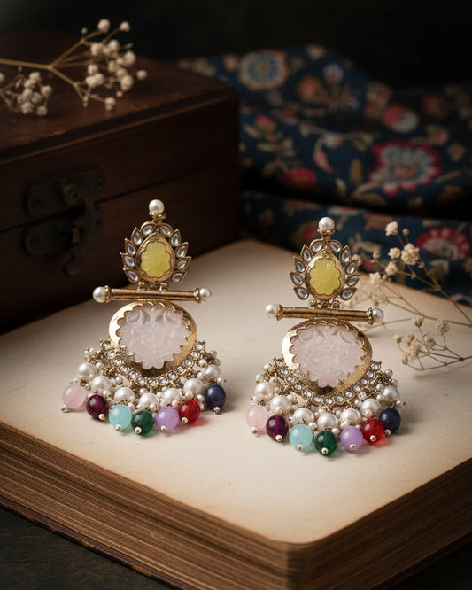 Multi Blush Anvay Chandbali