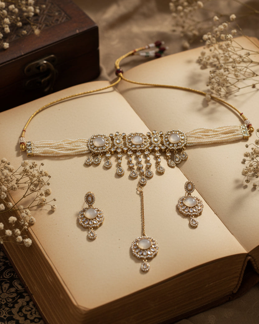Ivory Shobhiya Premium Jewellery Set