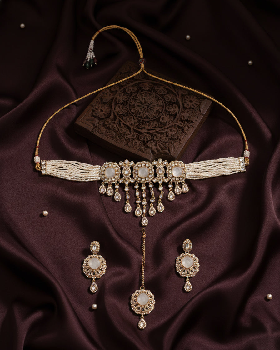 Ivory Shobhiya Premium Jewellery Set