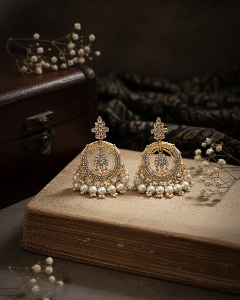 Pearl Kumbh Earring