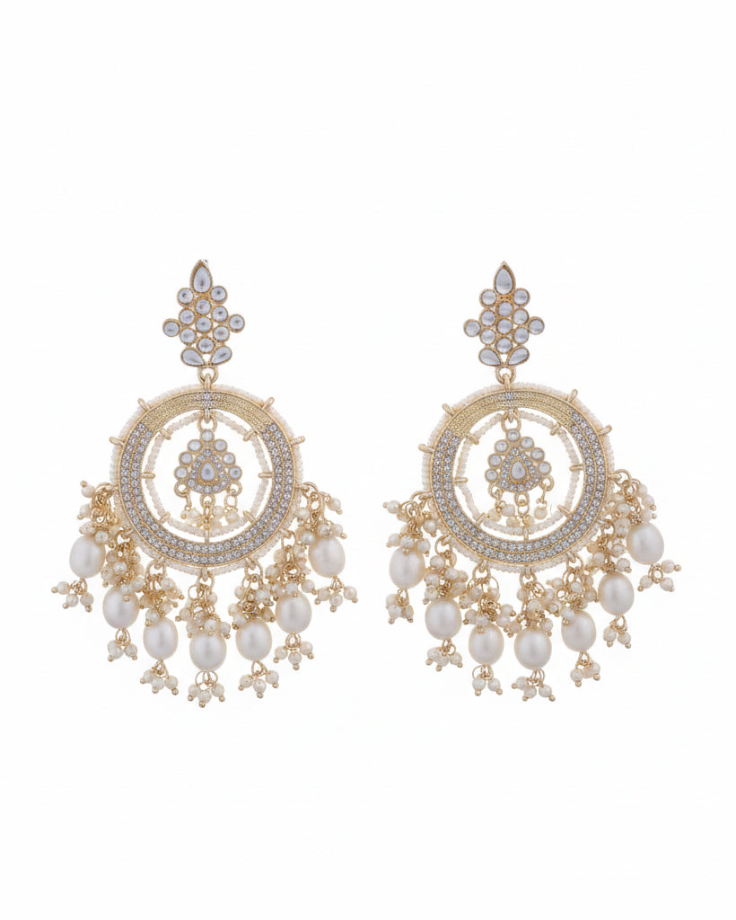 Pearl Kumbh Earring