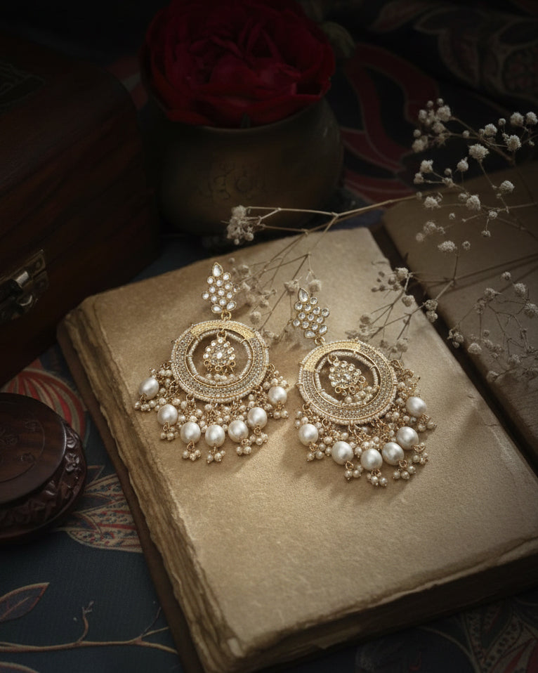 Pearl Kumbh Earring