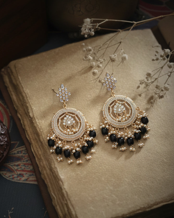 Black Kumbh Earring