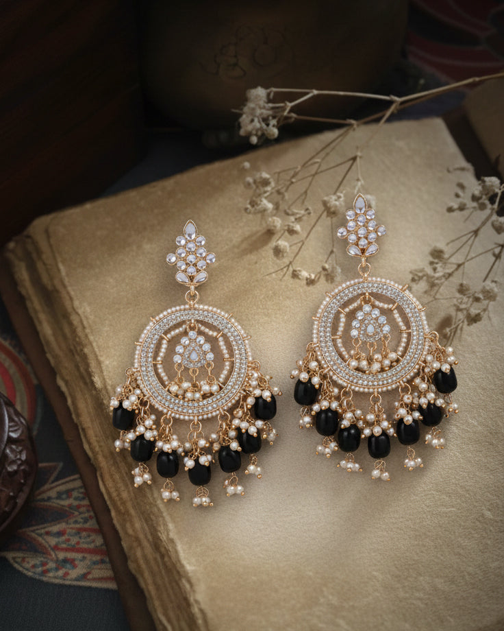 Black Kumbh Earring