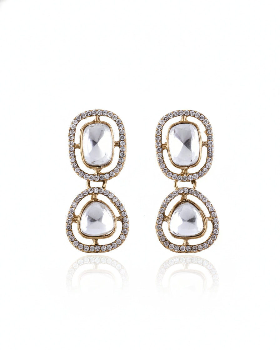 Tanishya Earring - Polki Dupe