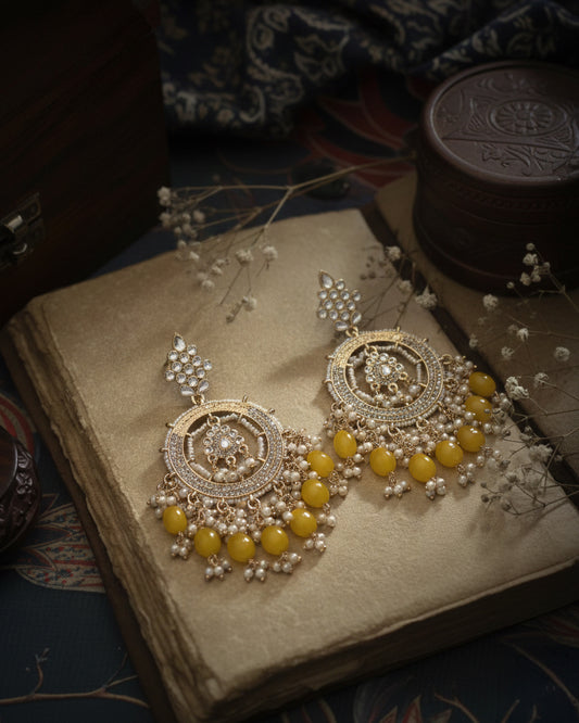 Yellow Kumbh Earring