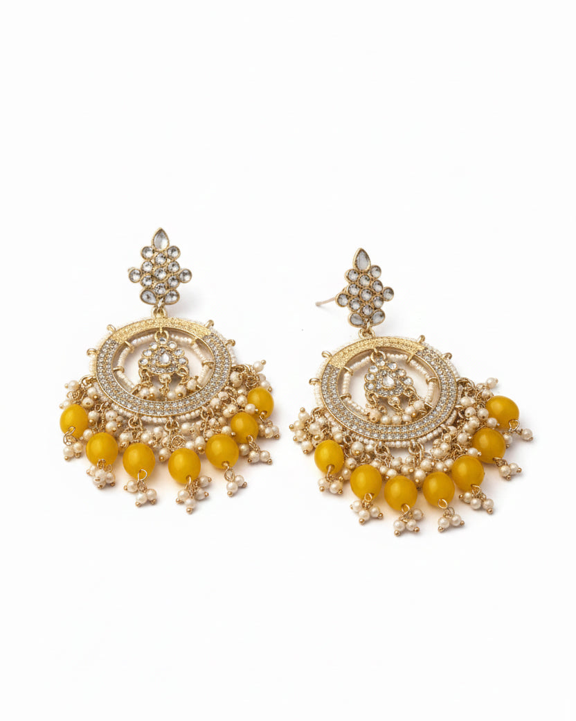 Yellow Kumbh Earring