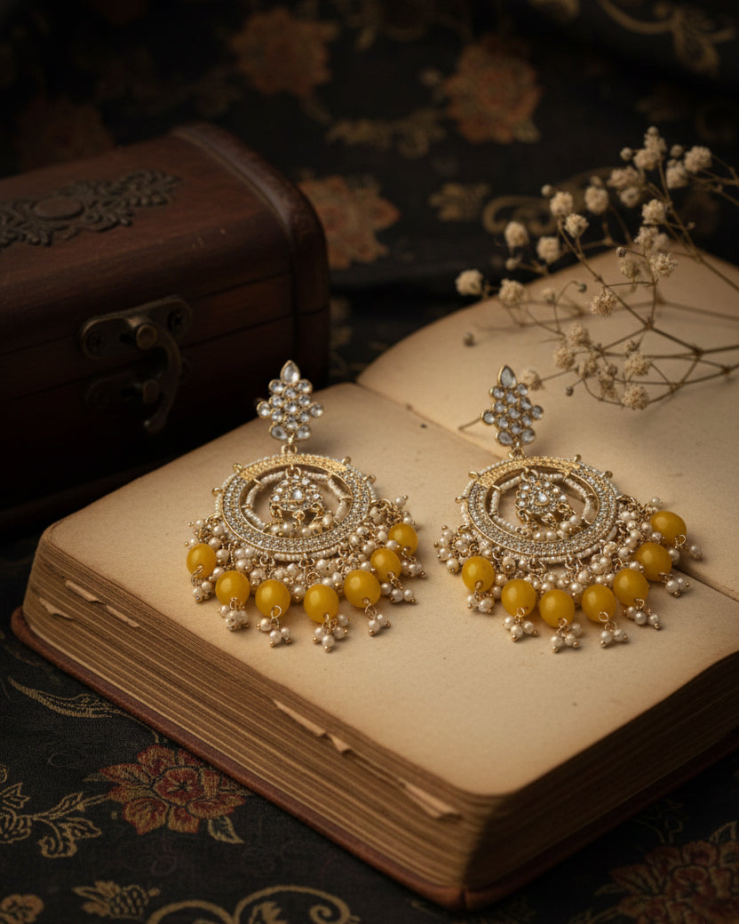 Yellow Kumbh Earring