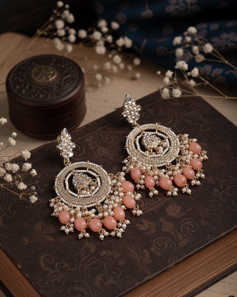 Peach Kumbh Earring