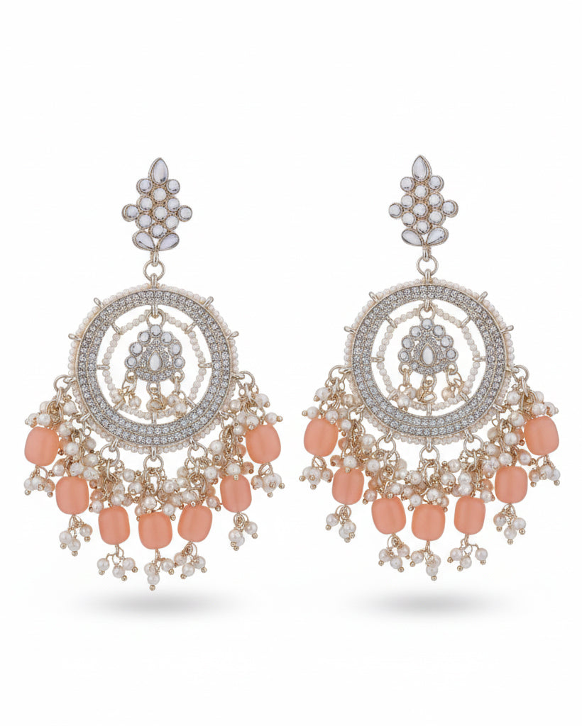 Peach Kumbh Earring