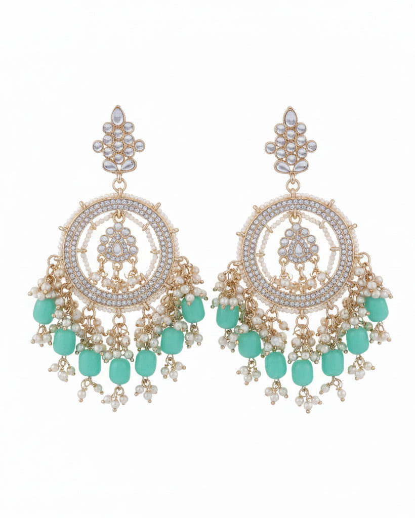Mint Green Kumbh Earring
